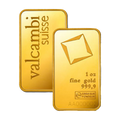 1 oz Gold Bar – Valcambi Suisse