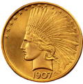 $10 Indian Head Gold Eagle Coin | 1907-1933 U.S. Gold Coin by Saint-Gaudens