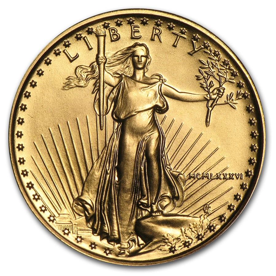 1986 1 oz $50 Gold Eagle NGC PF70 Ultra Cameo – First Year of Issue