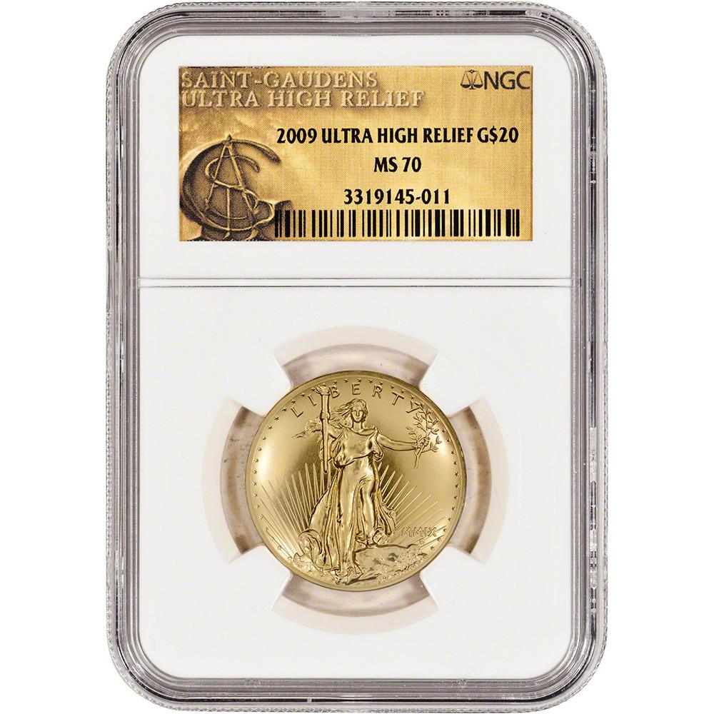 2009 Ultra High Relief $20 Gold Coin – Saint-Gaudens Remake Design