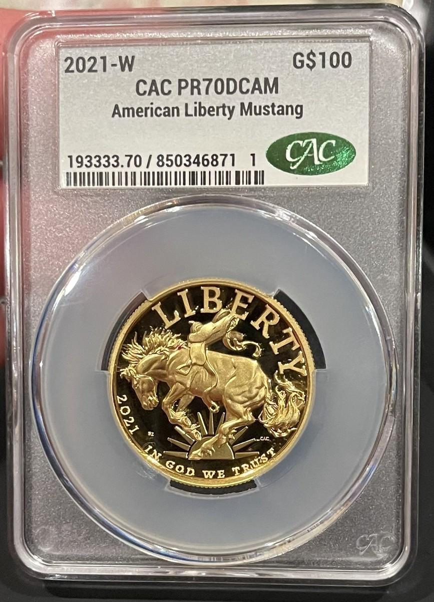 2021-W American Liberty "Mustang" $100 Gold Coin NGC PF70 Ultra Cameo