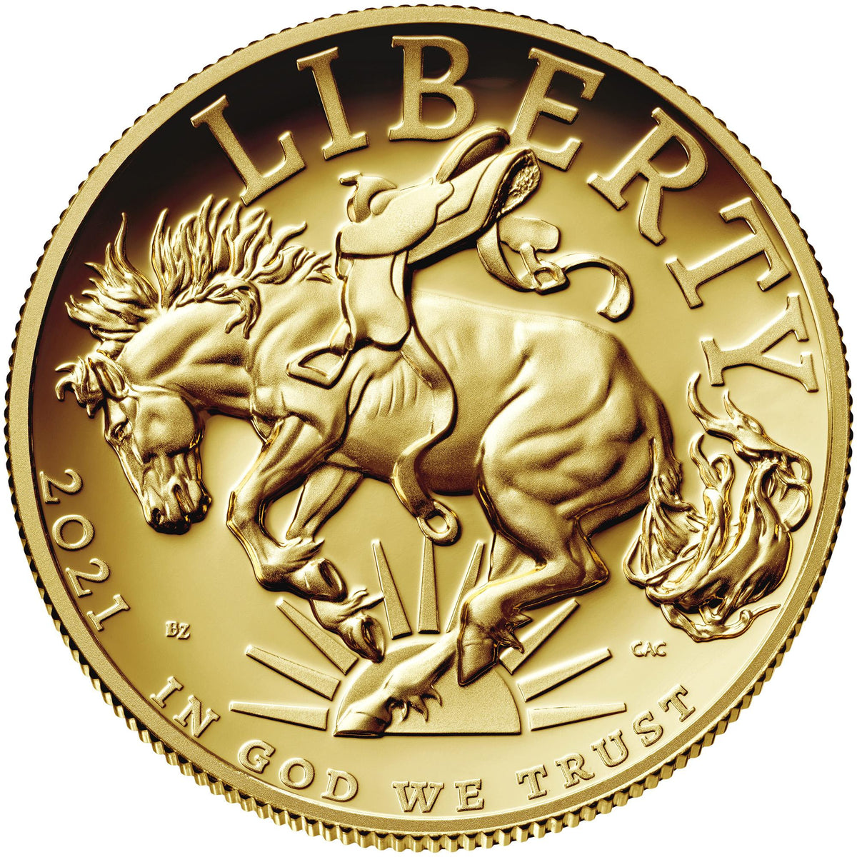 2021-W American Liberty "Mustang" $100 Gold Coin NGC PF70 Ultra Cameo