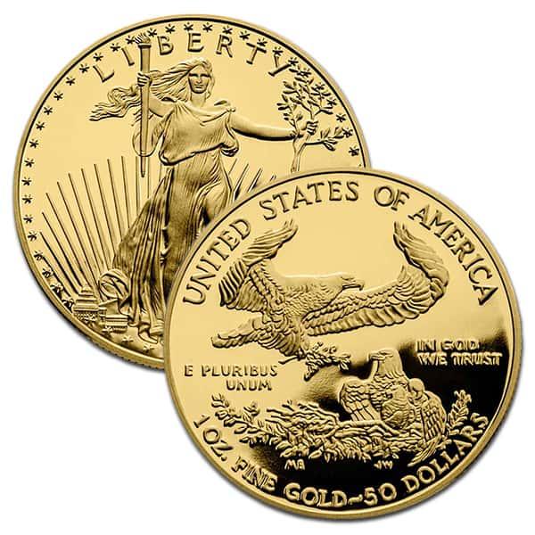 2021 Type 1 1 oz $50 Gold Eagle NGC PF70 Ultra Cameo – Last Year of Issue