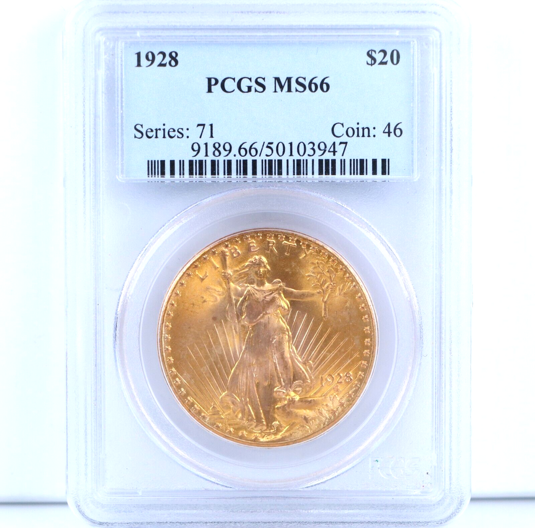 Saint-Gaudens $20 Gold — NGC or PCGS MS66