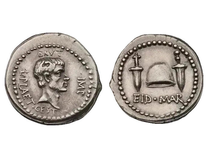 Ides of March Denarius (44 BC) Brutus | EID MAR Coin