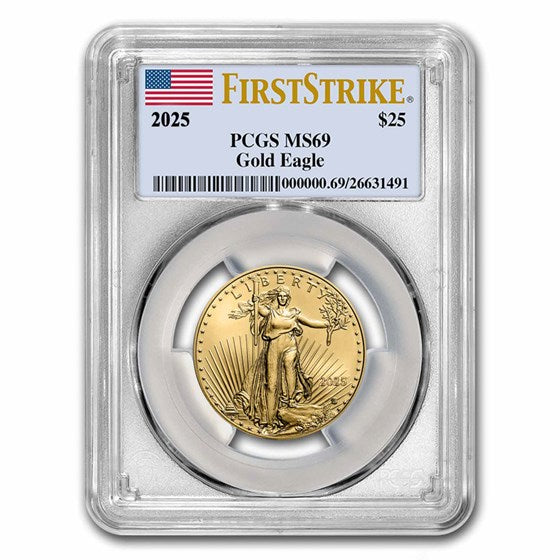 2025 1/2 oz American Gold Eagle Coins