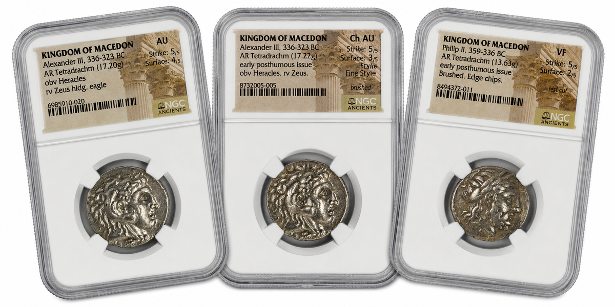 Alexander the Great Silver Tetradrachms